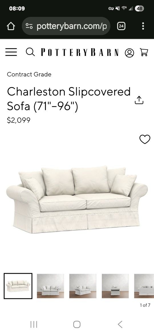 Pottery Barn Charleston Grande Sofa