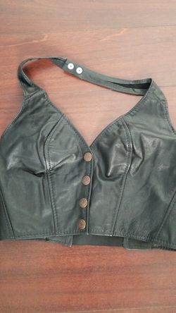 Leather vest/small