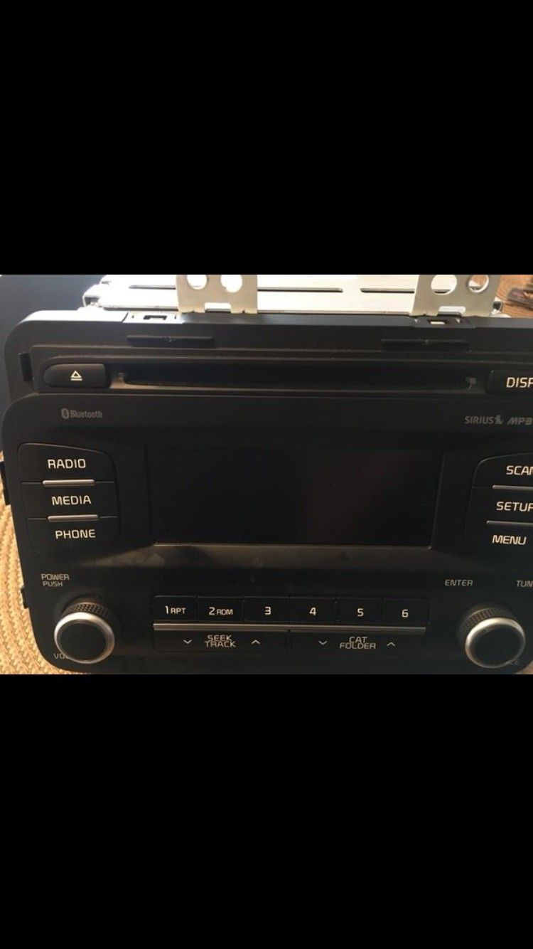 Double din car audio player with blutooth
