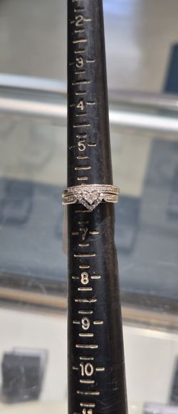 14k Heart Wedding Set