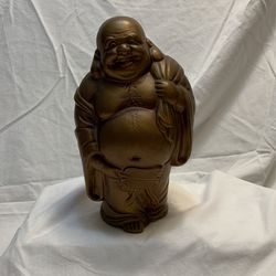 Vintage Ceramic Happy Buddha Coin Bank