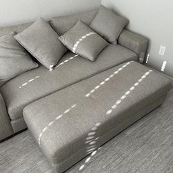 loveseat with matching ottoman