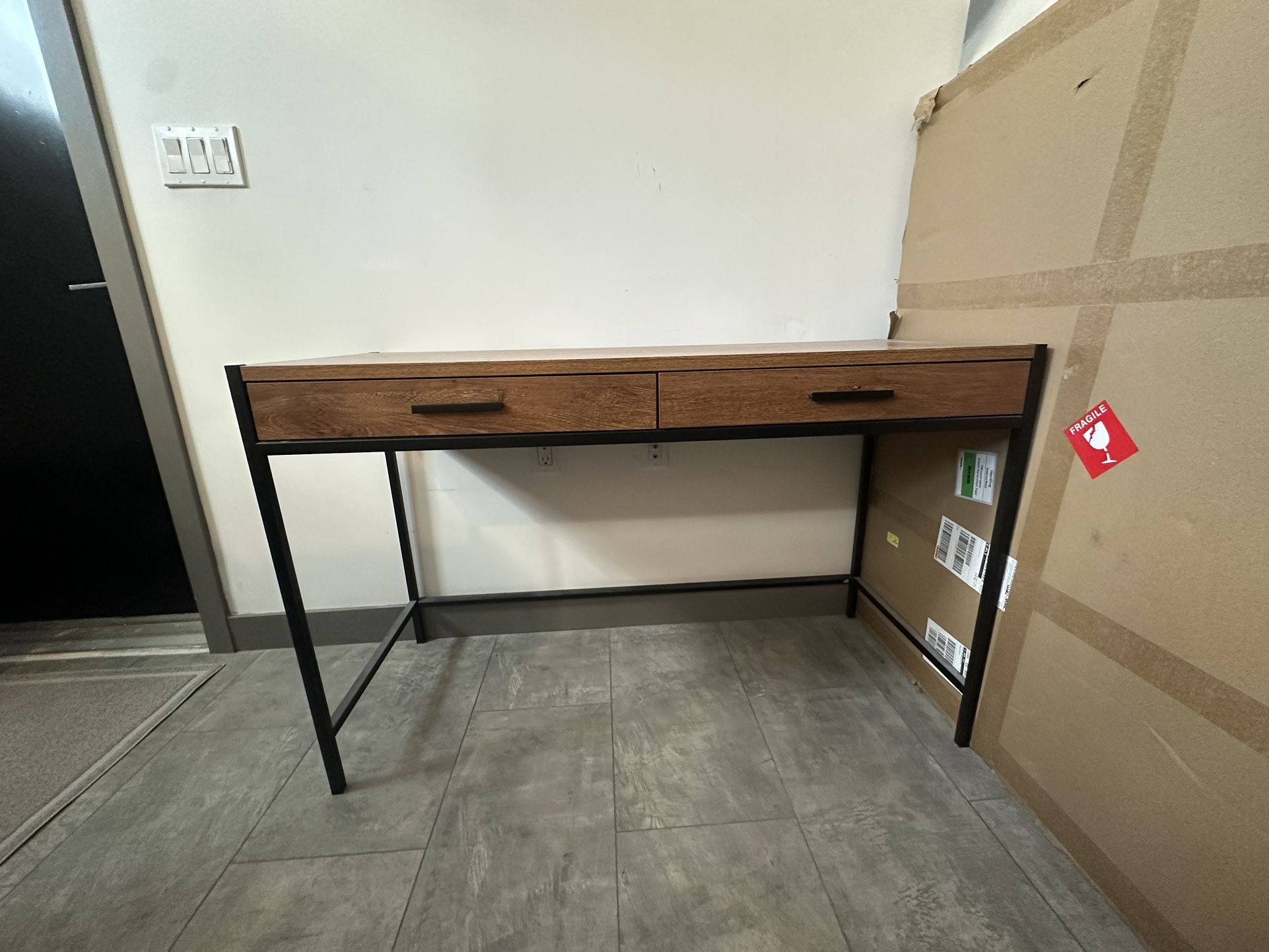 Desk - Wood/ Metal Frame
