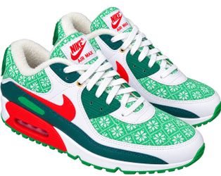 Nike Air Max 90 Christmas Ugly Sweater Sneakers