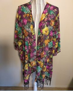 Cute floral kimono size medium and large