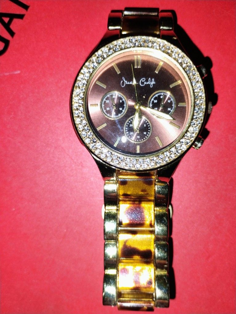 ladies watch with tortoise shell watch band