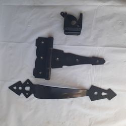 Stanley Gate Hardware Lot Latch, Hinge and Door Handle Lifespan Black Metal
