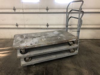 Flat Deck Cart With Handle