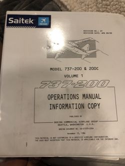 Airplane manual Boeing