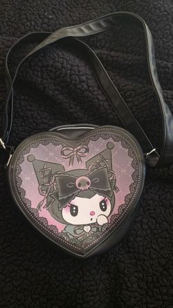 Kuromi Heart-Shaped Crossbody Bag