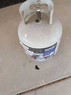 Empty propane tank