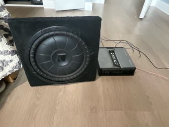 Kicker CVT 12" Shallow Mount Subwoofer & Crunch 1100W Amp - TESTED