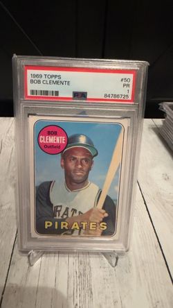 1969 Topps #50 Roberto Bob Clemente – PSA 1 – Pittsburgh Pirates HOF
