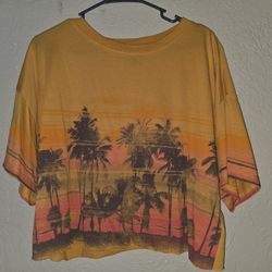 Tropical Sunset Crop Top