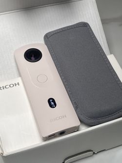 📸 For Sale: Ricoh Theta SC2 360° Camera (Beige) - Like New Bundle!