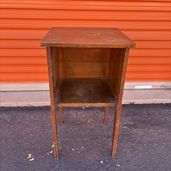 Wood Side Table Stand - good condition - $30 OBO