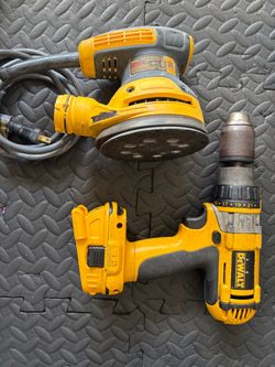 DCD951 18v Hammer Drill and DWE6423 Random Palm Sander