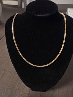10K Solid 22" Gold Miami Cuban Chain Necklace 2.5mm Lobster Closure