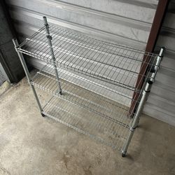 Metal garage storage shelf