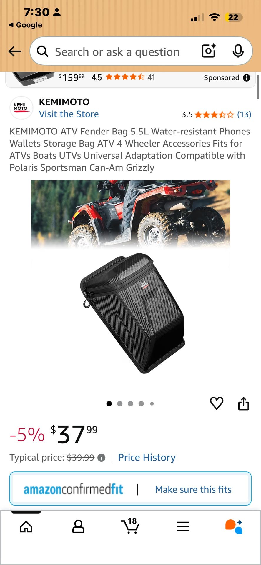 Kemimoto storage bag