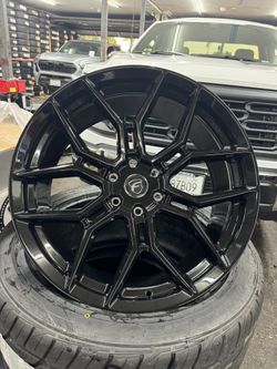 22” Forgestar X12,  22x10, 6x135, +30, Gloss Black. FORD Fitment. 