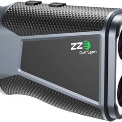 ZZE Golf Laser Rangefinder Solar Powered, 1200 Yards 7X Magnification Rechargeable Range Finder Golfing Accessory with Slope Compensation Flag Pole Lo