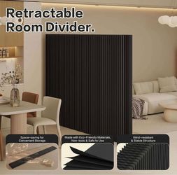 Folding paper dividers, portable privacy screens, freestanding divider for room separation, bedroom, office, studio, showroom, business, installs in S