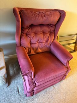 Red rocking chair