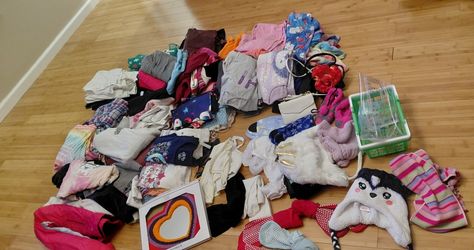 3 black bags of girls clothes Size 8 to 12 ..winter and summer clothes all $45