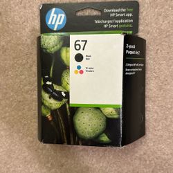 GENUINE NEW IN BOX HP 67 Ink Cartridges - Black and TriColor