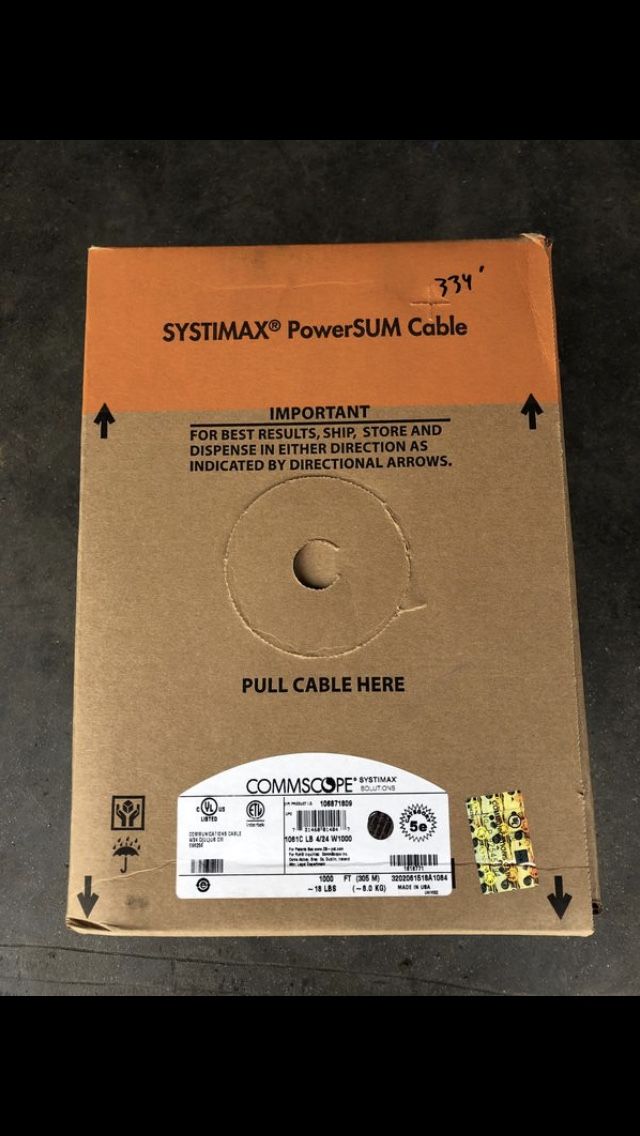 Systimax 5e cable