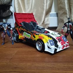 Todd Mcfarlane Spawn Movil Vihicle Car Toy 1994 And Two Spawn Action Figure