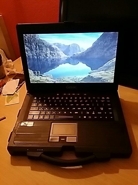 Getac s400g2 rugged laptop core i5 4gb ram fingerprint ect