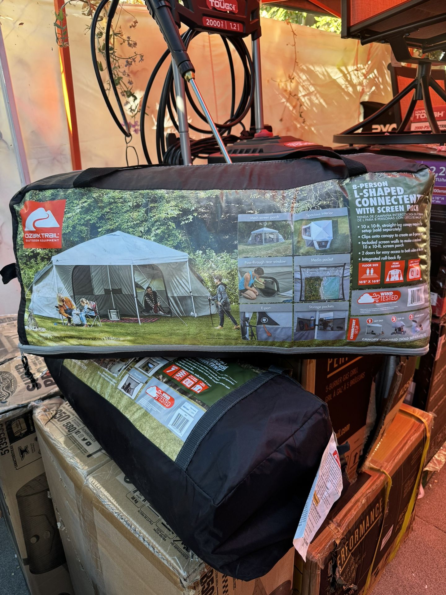 Ozark Trail Person Connect Tent with Screen Porch (Straight Leg