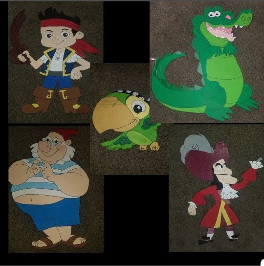 Jake the Neverland pirate & Friends cut outs