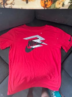 Red Nike shirt