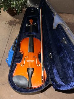 Violin with Bow and Case
