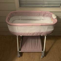 Pink Baby Bassinet 