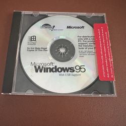 Microsoft Windows 95 with USB Support – PC Install Disc Only – Vintage OS