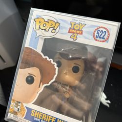FUNKO POP! DISNEY: TOY STORY 4 - SHERIFF WOODY, VINYL FIGURE #522#37383 NEW