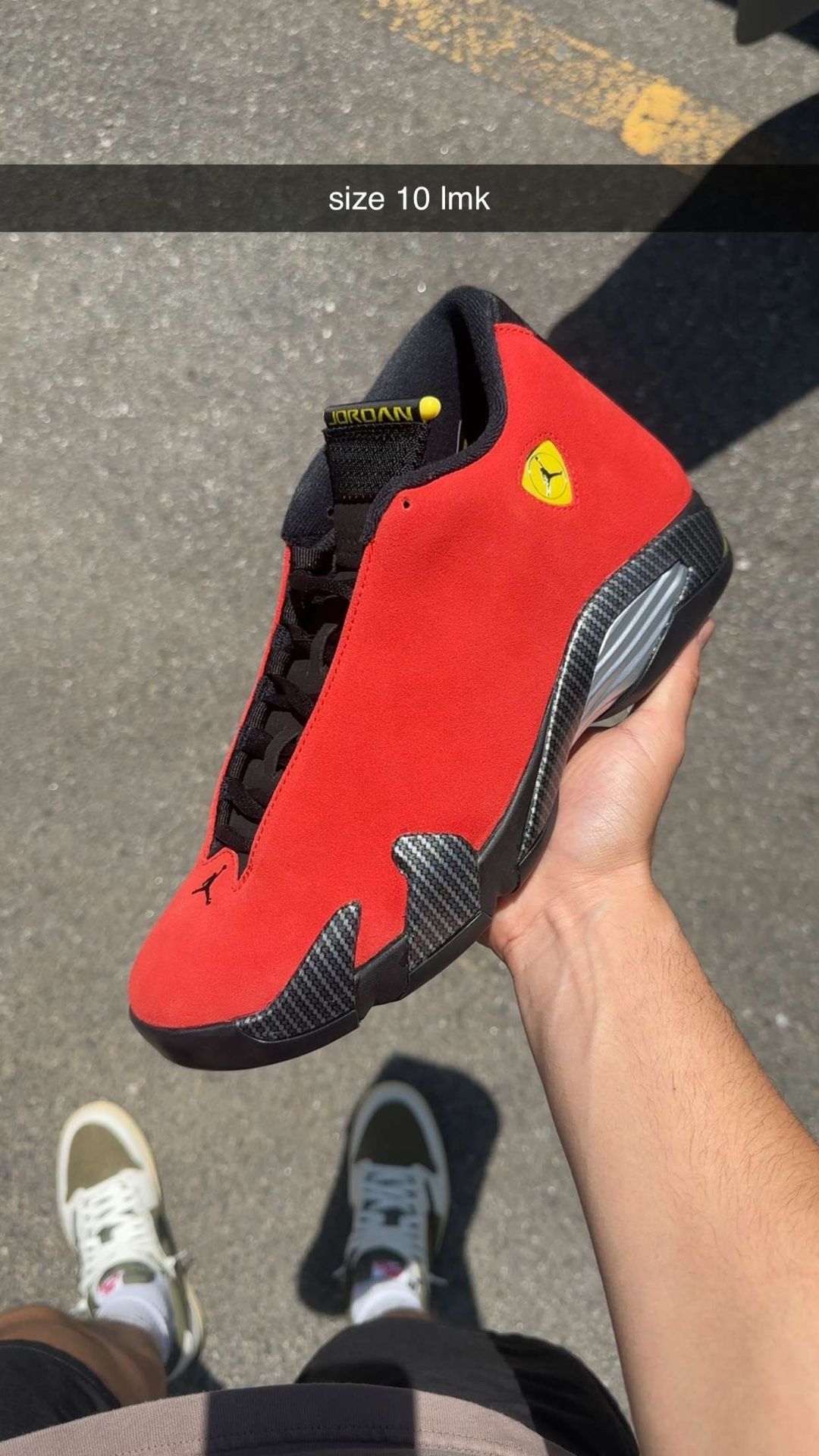 Jordan 14 Ferrari Size 10