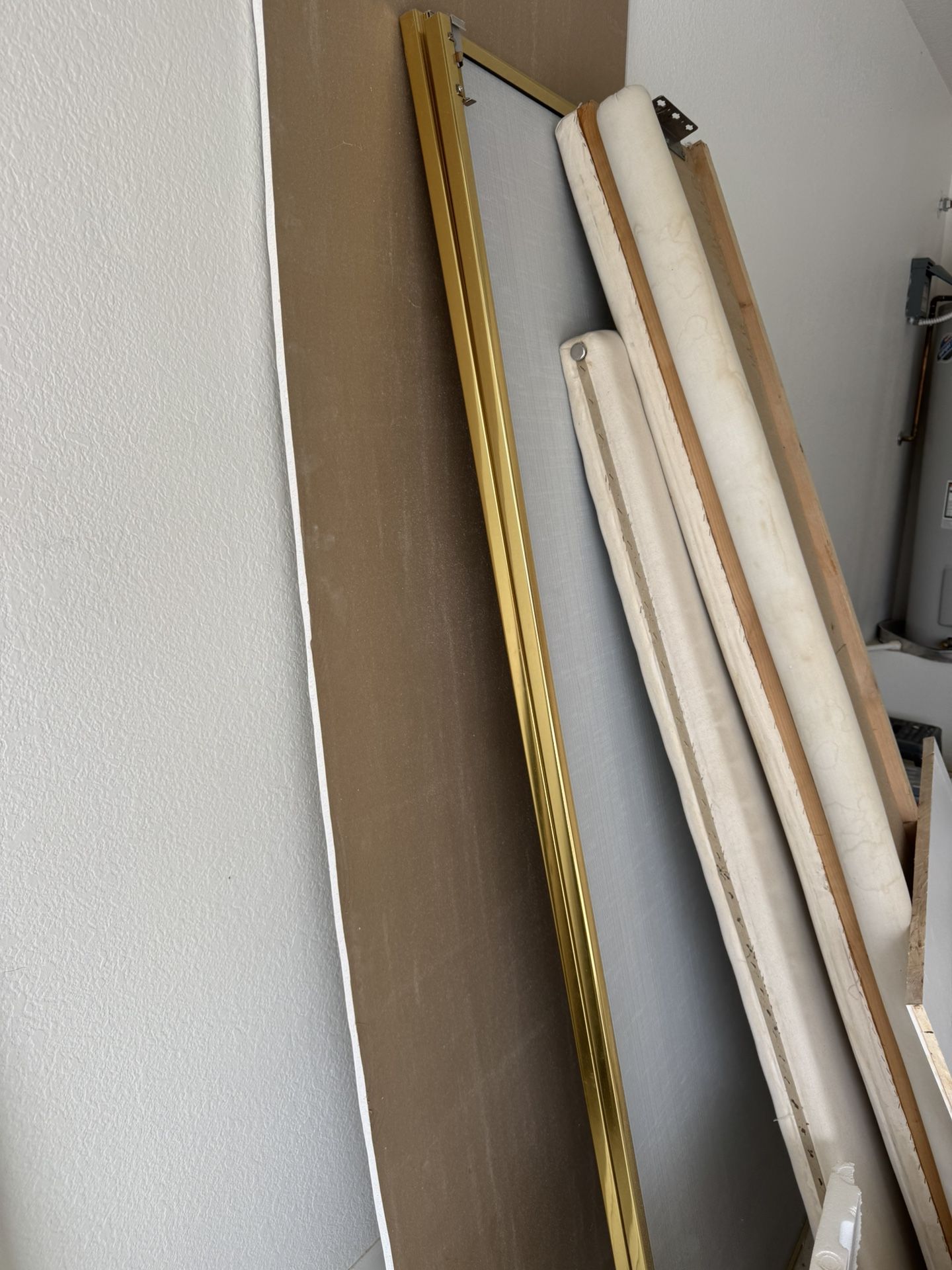 Free Bed Free Gold Trim Closet Mirrors 