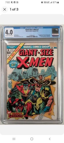 🔥GIANT SIZE X-MEN #1 CGC 4.0 MARVEL COMICS 1ST APPEARANCE OF STORM COLOSSUS AND NIGHTCRAWLER 2ND APP OF WOLVERINE