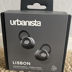 NEW Urbanista Lisbon Wireless Ear Buds - Midnight Black