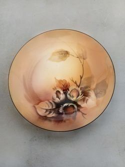 Vintage Hand-PaintedNoritake Porcelain Hazelnut Bowl