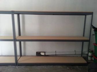 Stock Supply Storage Rack Shelving 96 in W x 18 in D Boltless Shelves Stronger Than Homedepot Lowes And Costco Delivery Available