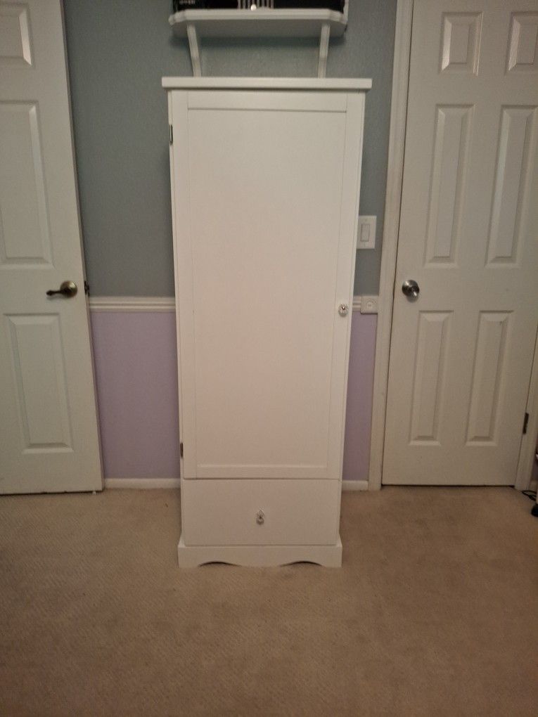 White Armoire Or Storage Cabinet