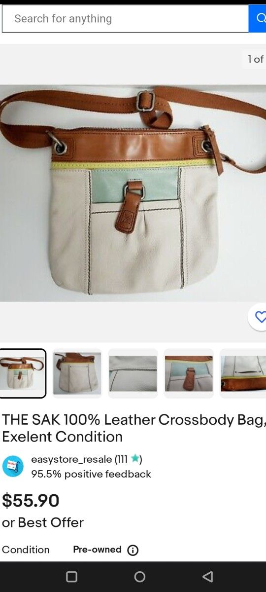 The SAK Crossbody Leather Bag 