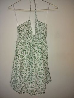 Green And White Summer Dress New From Macys