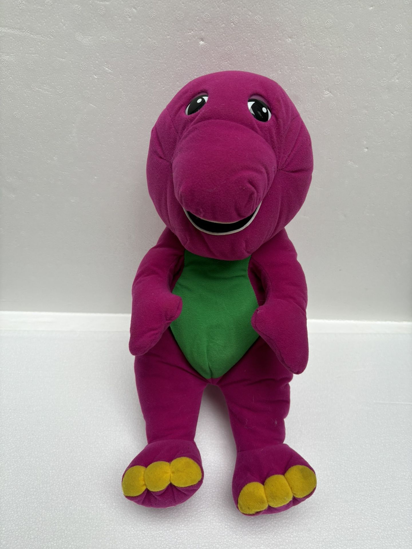 VINTAGE 1992 BARNEY PLAYSKOOL Plush Talking Toy Purple Dinosaur 18"
